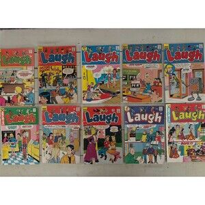 Laugh Archie Comics Lot of 10 Vintage 1970s Issues Archie Betty Veronica